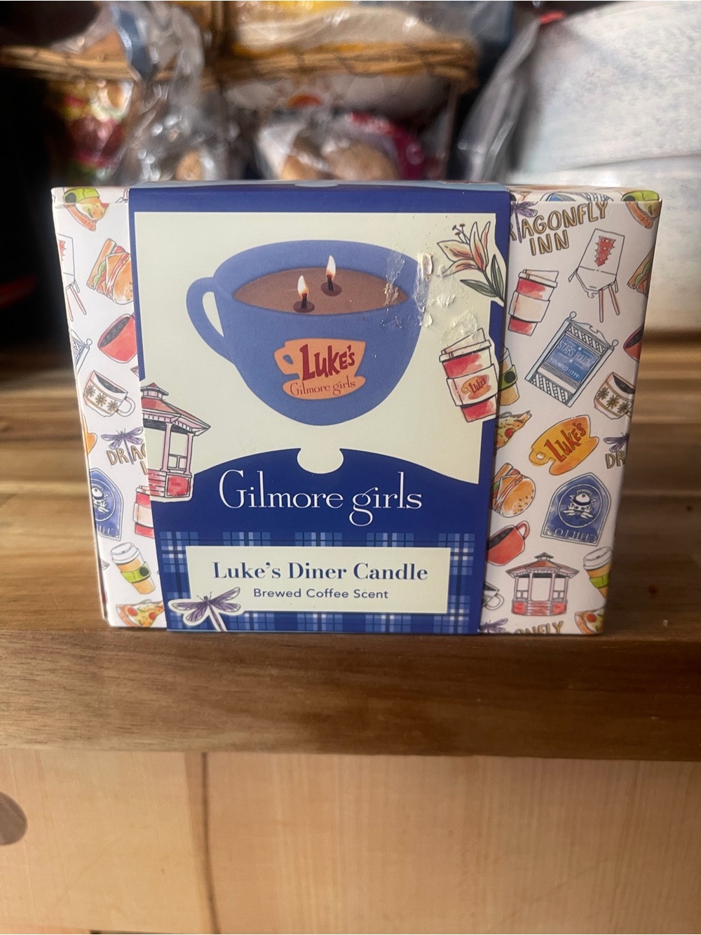 Gilmore Girls Luke's Diner Candle - Brewed Coffee Scent (Blue)